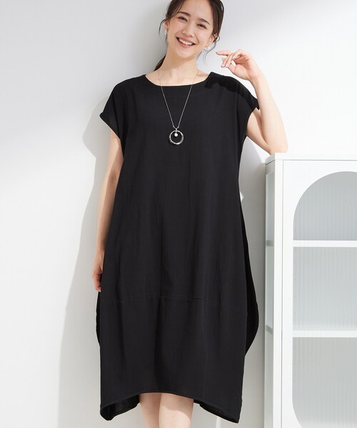 SHOO・LA・RUE（シューラルー） ワンピース 半袖 「S-LL/洗濯機可/体型