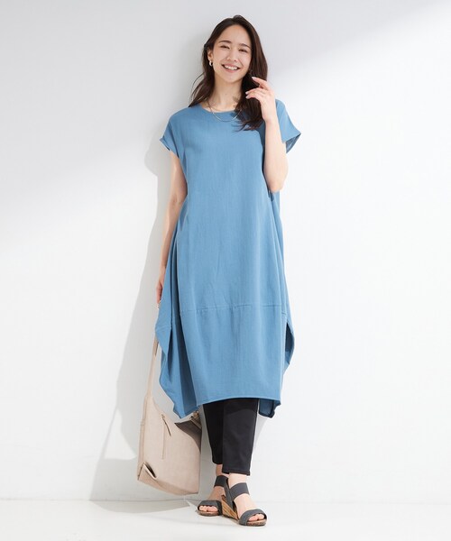 SHOO・LA・RUE（シューラルー） ワンピース 半袖 「S-LL/洗濯機可/体型