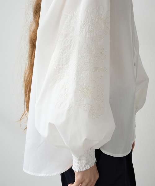 「LE SOUK HOLIDAY」 長袖ブラウス M ブラック レディース_画像9