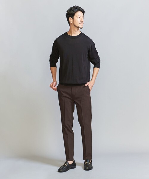 BEAUTY&YOUTH ソロテックス オールシーズン パンツ　ダークブラウン BEAUTY＆YOUTH UNITED ARROWS スラックス 「WEB限定 WARDROBE SMART