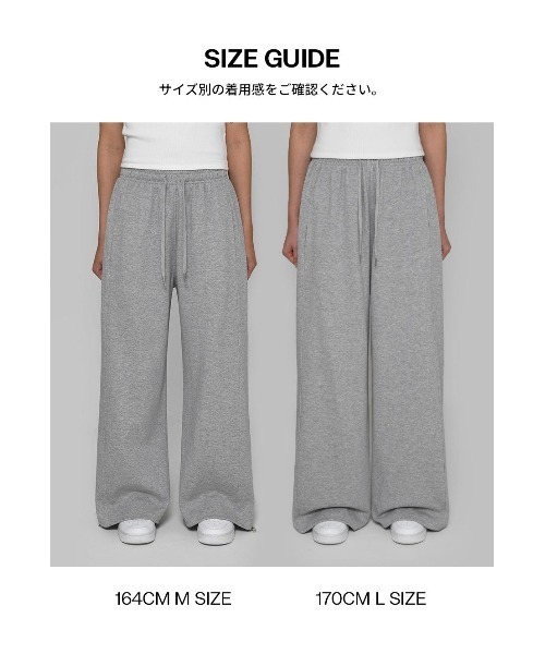 「BLACKUP」 スウェットパンツ LARGE グレー レディース_画像3