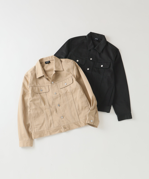 A.P.C. アーペーセー　ピーコート　グレー　無地 A.P.C.（アーペーセー） コート ジャケット A.P.C.（アー・ペー・セー
