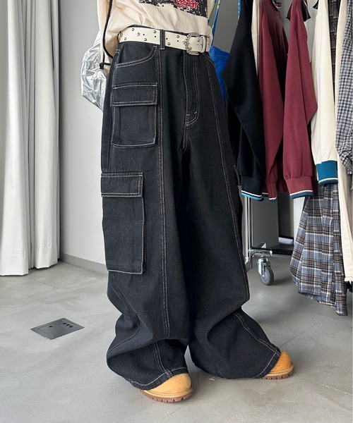 「sedacle」 デニムパンツ LARGE インディゴブルー メンズ_画像2
