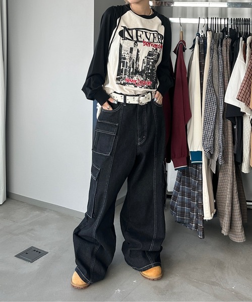 「sedacle」 デニムパンツ LARGE インディゴブルー メンズ_画像5