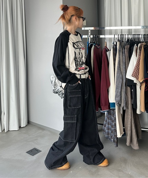 「sedacle」 デニムパンツ LARGE インディゴブルー メンズ_画像6