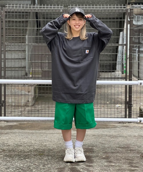 Carhartt tシャツ LSTEE/カーハート ポケット付きロゴ ロンT