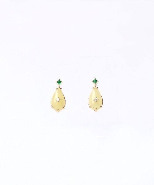 好評在庫 ピアス - 通販 - PayPayモール アクアレラ・天然石ピアス・アンバー・エメラルド・ダイヤモンド ZOZOTOWN PayPayモール店 新品本物保証