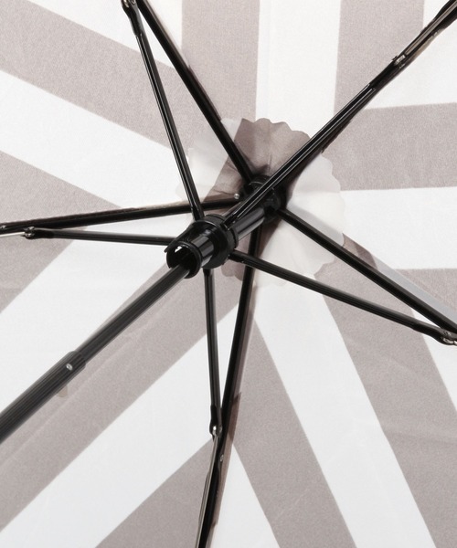 LAKOLE（ラコレ） 折りたたみ傘 「軽量」ストライプ折り畳み傘