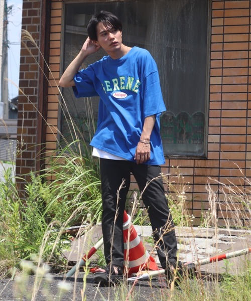 Bling Leads tシャツ 半袖 「Bling leads」ワッペンオーバーサイズT