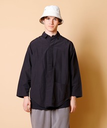 COMMON EDUCATION（コモンエデュケーション） 七分袖 シャツ FLY FRONT CDL Fly Front Shirt 半袖 ホワイト Mサイズ