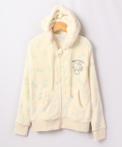 sanrio パーカー ハローキティ フリース ジップパーカー