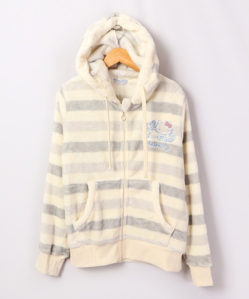 sanrio パーカー ハローキティ フリース ジップパーカー