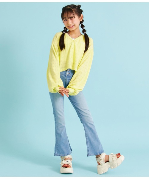 ANAP GiRL（アナップガール） カーディガン 柄ジャガードショート 