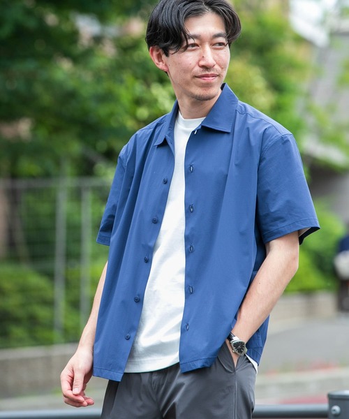 ITEMS URBANRESEARCH シャツ シルキーナイロン 多機能 半袖
