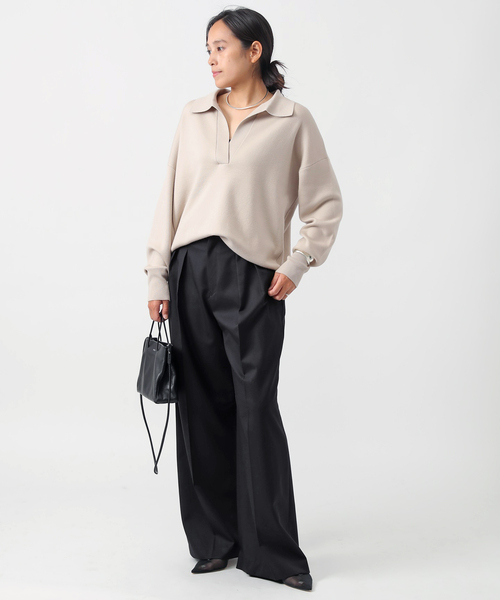 AP STUDIO パンツ スラックス New High-waisted wide Pants