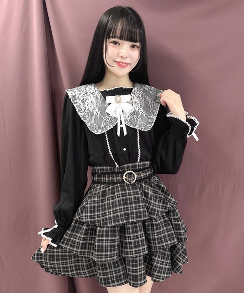 ROJITA（ロジータ） レディース シャツ ブラウス セーラー衿ブローチ