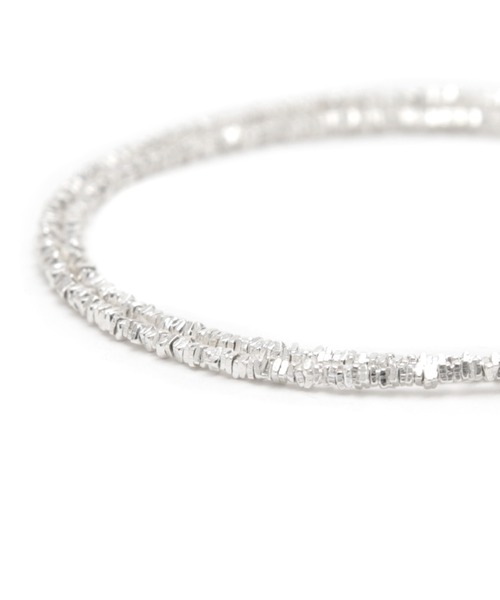 YArKA  ヤーカ　シルバー925　２WAY アンクレット　ブレスレット YArKA ブレスレット 「YArKA/ヤーカ」irregular beads 2way