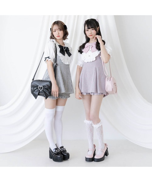 DearMyLove ワンピース 選べる上品ヨークフリルビジューセットアップ