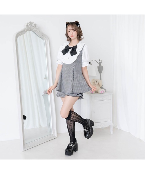 DearMyLove ワンピース セット DearMyLove ワンピース 選べる上品ヨークフリルビジューセットアップ