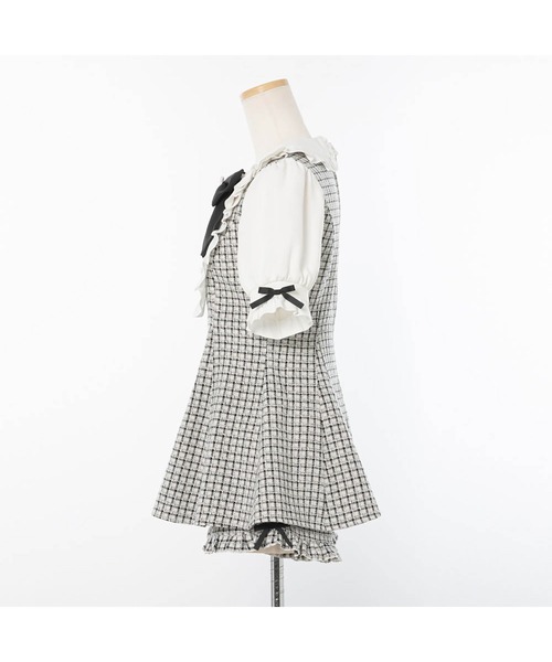 DearMyLove ワンピース セット DearMyLove ワンピース 選べる上品ヨークフリルビジューセットアップ