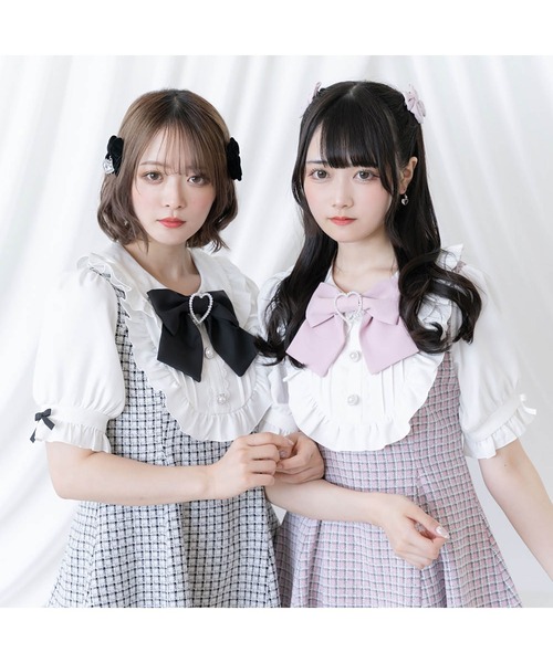 DearMyLove ワンピース 選べる上品ヨークフリルビジューセットアップ