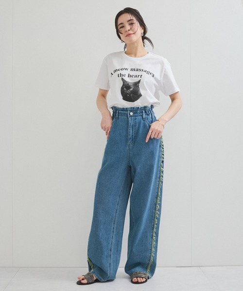 高速 割引 2025 西日本 LE CERCLE サイド デニムパンツ デニム ジーンズ rope' par パンツ