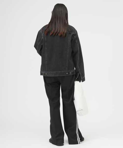 AP STUDIO レディース パンツ スラックス T/W サイドラインパンツ