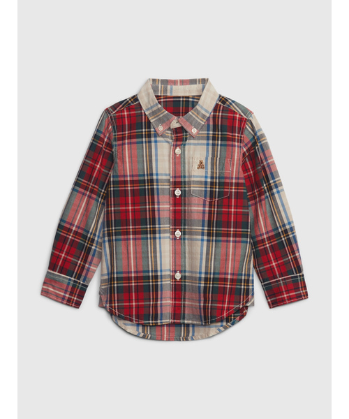 GAP」 「KIDS」長袖シャツ - レッド キッズ : 80207391 : ZOZOTOWN 