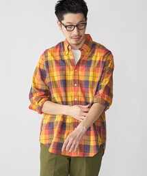 シャツ SHIPS: コットンリネン マドラスチェック ボタンダウン 長袖 シャツ メンズ｜ZOZOTOWN Yahoo!店