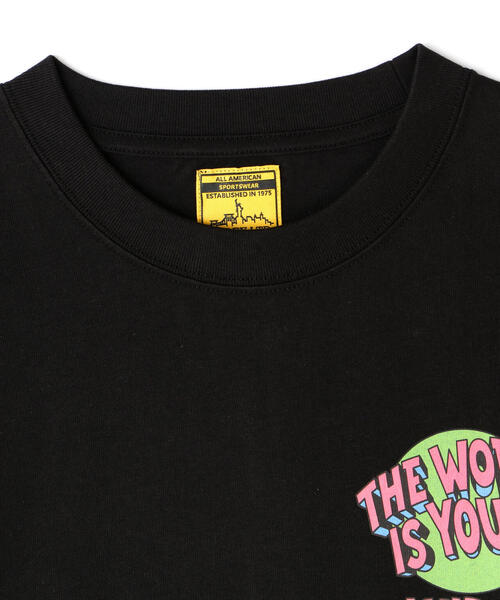 CREWNECK T-SHIRT THE WORLD IS YOURS ／ クルーネック Tシャツ AVIREX tシャツ CREWNECK T-SHIRT THE WORLD IS YOURS / クルー