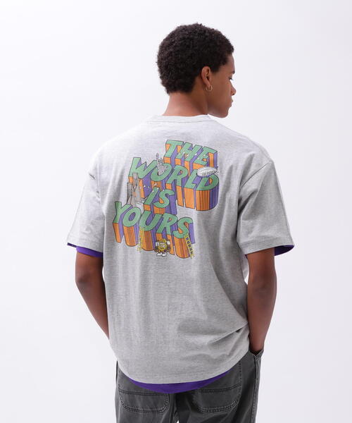 AVIREX tシャツ CREWNECK T-SHIRT THE WORLD IS YOURS / クルー