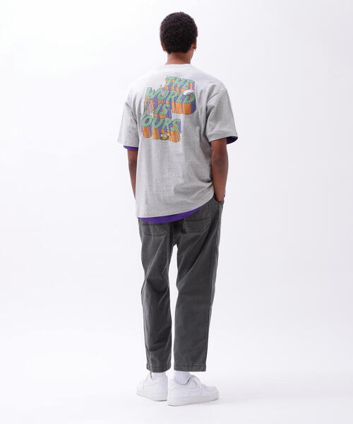 AVIREX tシャツ CREWNECK T-SHIRT THE WORLD IS YOURS / クルー