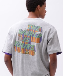 tシャツ CREWNECK T-SHIRT THE WORLD IS YOURS / クルーネック Tシャツ ザ ワールド イズ ユアーズ / AVI｜ZOZOTOWN Yahoo!店