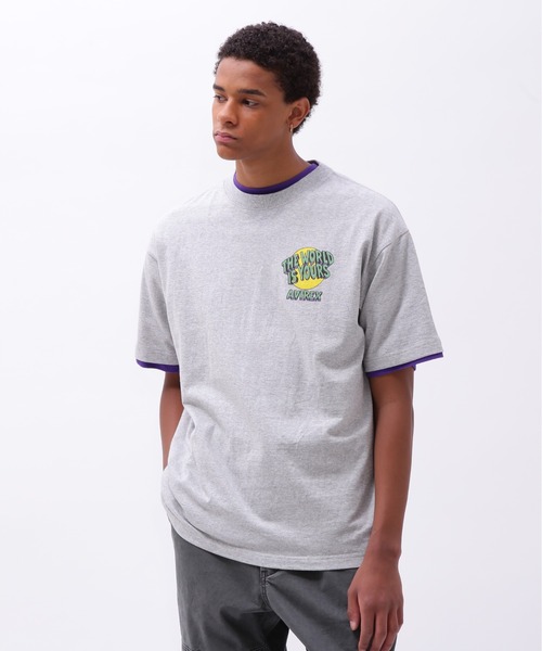 AVIREX tシャツ CREWNECK T-SHIRT THE WORLD IS YOURS / クルー