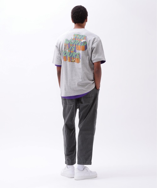 CREWNECK T-SHIRT THE WORLD IS YOURS ／ クルーネック Tシャツ AVIREX tシャツ CREWNECK T-SHIRT THE WORLD IS YOURS / クルー