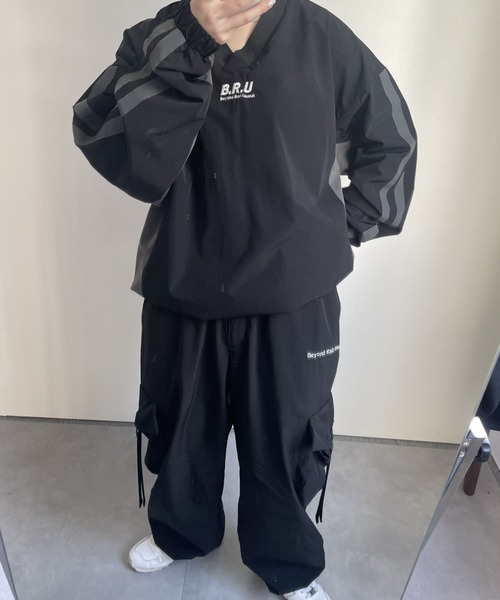 【激レア】NBA ブルズ　ナイロンジャケット　プルオーバー　ゲームシャツ 激レア】NBA ブルズ ナイロンジャケット プルオーバー ゲームシャツ