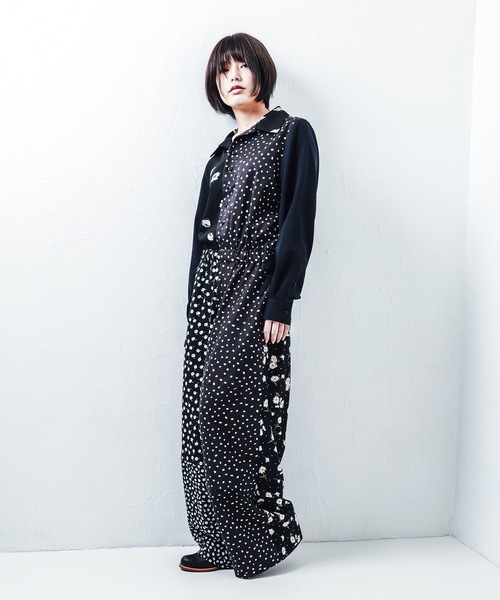 ISSEY MIYAKE◇オールインワン/2/コットン/BRW/チェック/IM52FI508