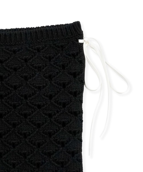 MSGM ニット コットンクロシェ ニットトップ レディース : ZOZOTOWN 