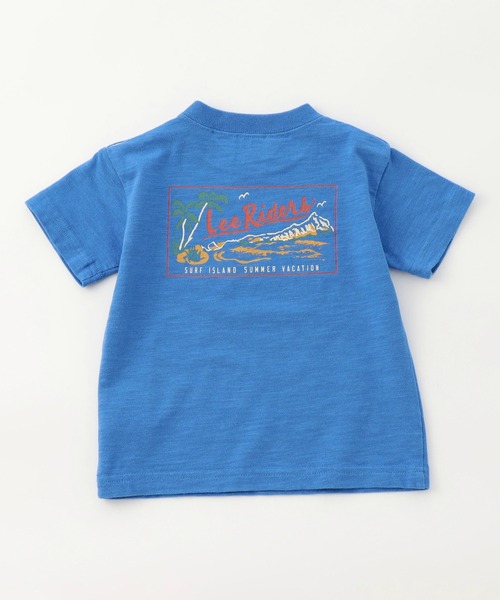 AAPE KIDS モンキープリント Tシャツ 青　140 NEW LOGO CONCEPT KID'S TEE