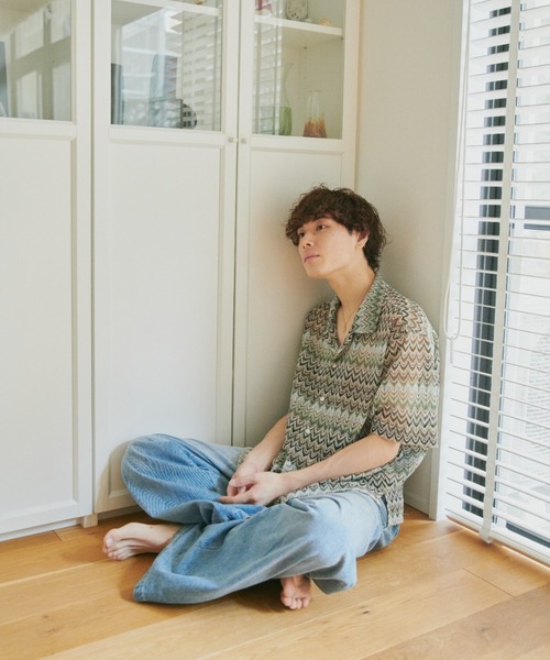 Camphor wood シャツ color wave sheer shirts / ウェーブシアーシャツ