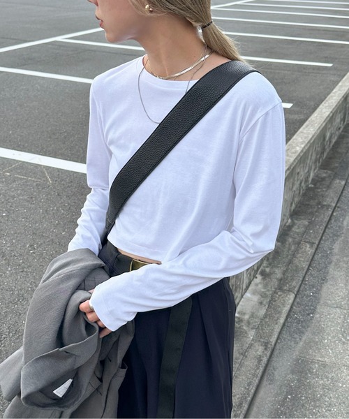 feepur（フェピュール） tシャツ クロップドフライスロンTee