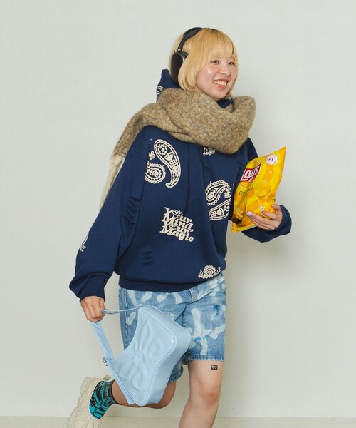 パーカー YMYM × FREAK'S STORE/ワイエムワイエム 別注 YMYM Paisley Hoodie/別注 ワイエムワイエム ペイズリー