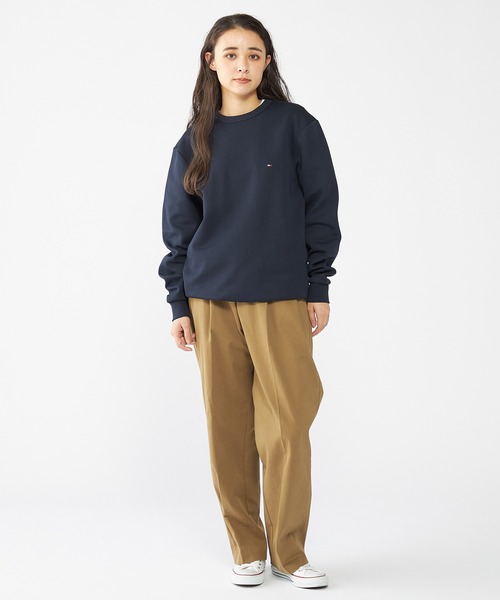 トミーヒルフィガー　ネイビー トレーナー オーガニックコットン トミーヒルフィガー ネイビー トレーナー オーガニックコットン TOMMY