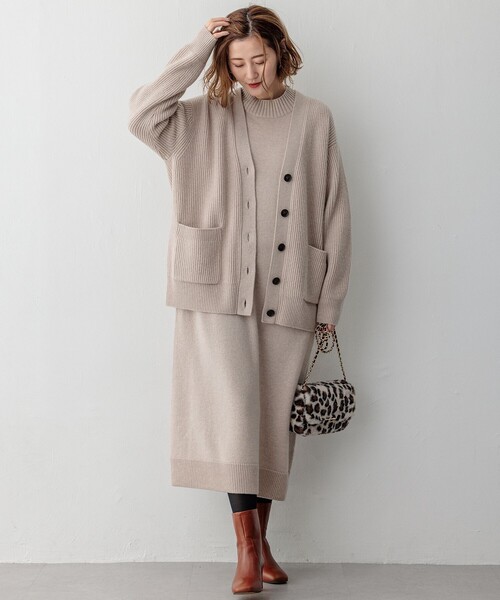23区　新品　洗える❗️定価26,400円　カシミヤブレンドニットカーディガン 23区（ニジュウサンク） カーディガン 「洗える」カシミヤブレンド