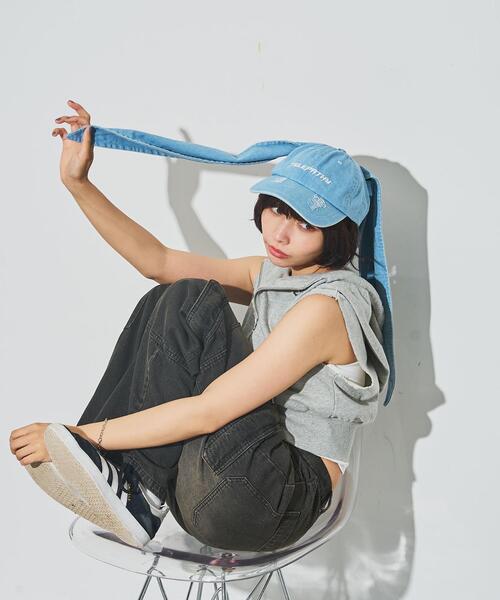WEGO キャップ 帽子 WEGO/うさ耳デニムキャップ レディース