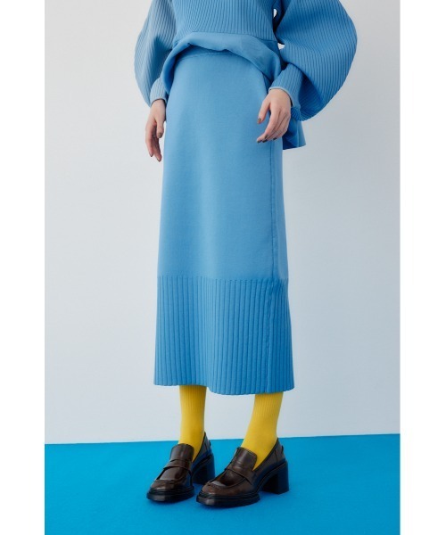 HeRIN.CYE スカート 2way slit knit skirt 2ウェイスリットニット