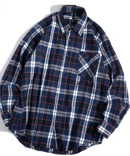 おしゃれスタ シャツ Vintage-like check flannel shirt/ヴィンテージ