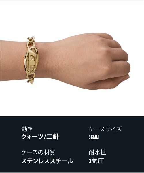 DIESEL 腕時計 ディーゼル レディース アナログ ステンレス