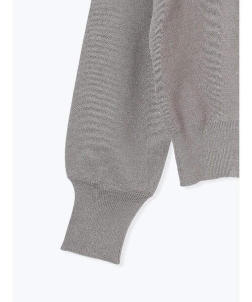 Te chichi（テチチ） ニット セーター スタンドショルダーメタルボタン