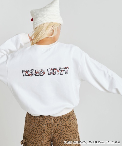 トレーナー スウェット HELLO KITTY x atmos pink Box Logo Sweatshirt / ハローキティ × アトモス ピン atmos girls トレーナー スウェット HELLO KITTY x pink Box